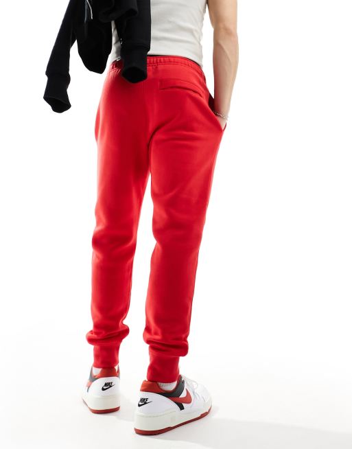 Red cheap fleece sweatpants