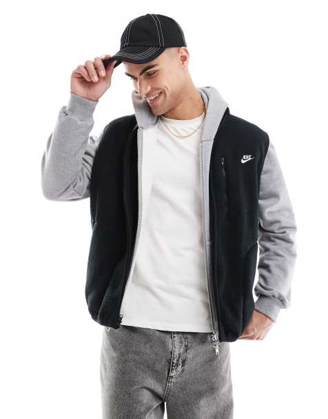 Nike – Club Fleece – Czarny bezrękawnik - view 1