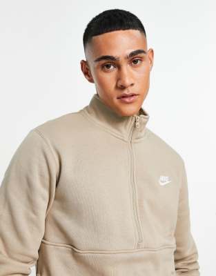 フリースジャケット [NICEGHOSTCLUB]FLEECE HALF ZIP PULLOVER_BEIGE(NG2CFUB931A) fleece' few beige – thehighlights