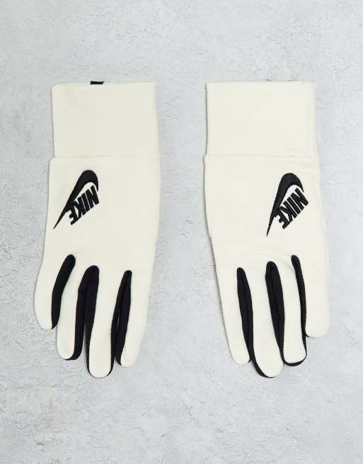 Nike Club – Fleece-Handschuhe in Wollweiß