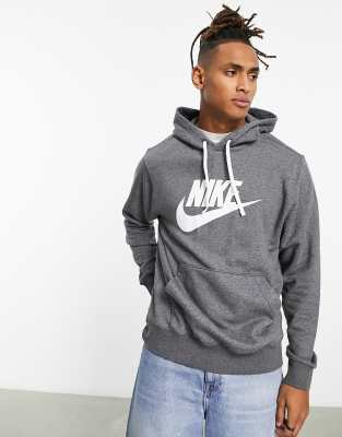 Nike Club Fleece Hbr Hoodie In Charcoal-gray | ModeSens