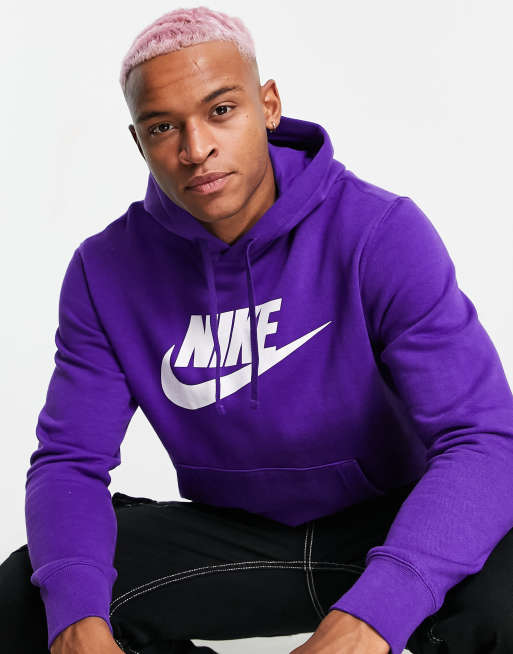 Nike swoosh best sale hoodie purple