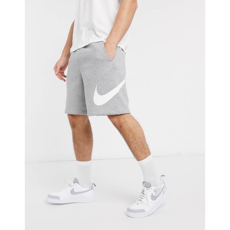 Nike standard shop logo shorts grey