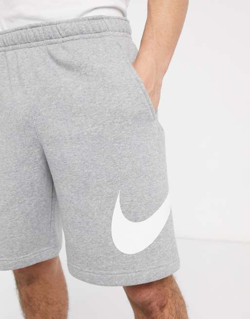 Nike Women's Sportswear Club Fleece Grey Shorts - Hibbett