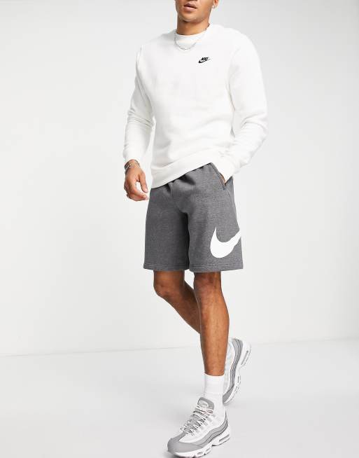 Nike Club Fleece HBR shorts in gray heather