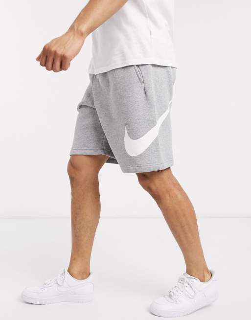 Verplicht klem Umeki Nike Club Fleece HBR shorts in gray heather | ASOS