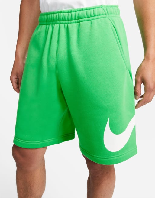 Nike club fleece shorts sales green