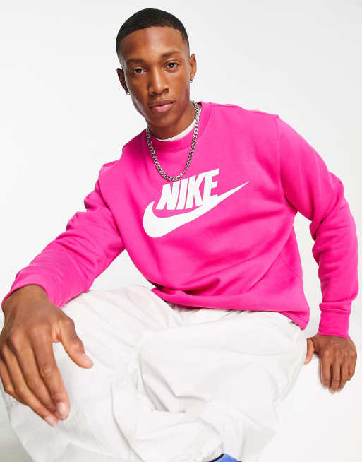 Nike Club Fleece HBR sweatshirt in pink