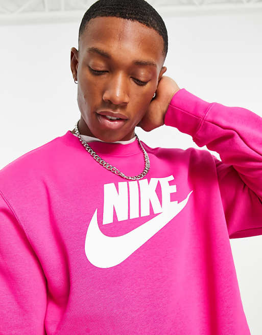 Nike Club Fleece HBR sweatshirt in pink | ASOS Nike Club Fleece HBR sweatshirt in pink | ASOS