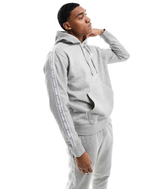 Nike Club fleece hooded tracksuit in grey