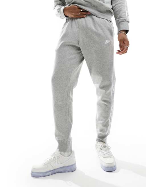 Nike Club fleece hooded tracksuit in grey