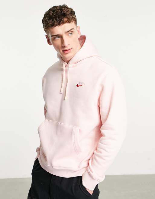 Nike Club fleece hoodie in atmosphere pink | ASOS