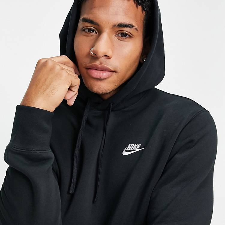 Forræderi vare Kan ikke lide Nike Club Fleece hoodie in black | ASOS