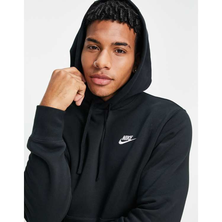 Nike Club Fleece hoodie in black ASOS