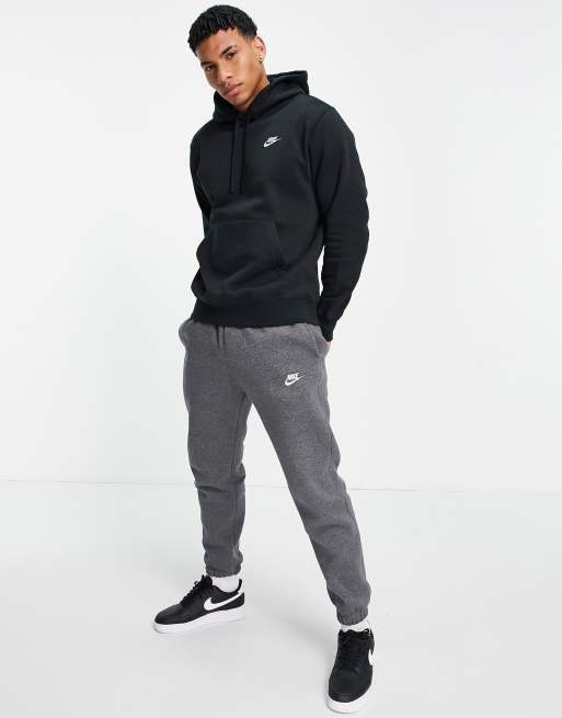 Nike Club Fleece hoodie in black ASOS