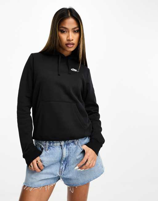 Nike Club Fleece hoodie in black ASOS