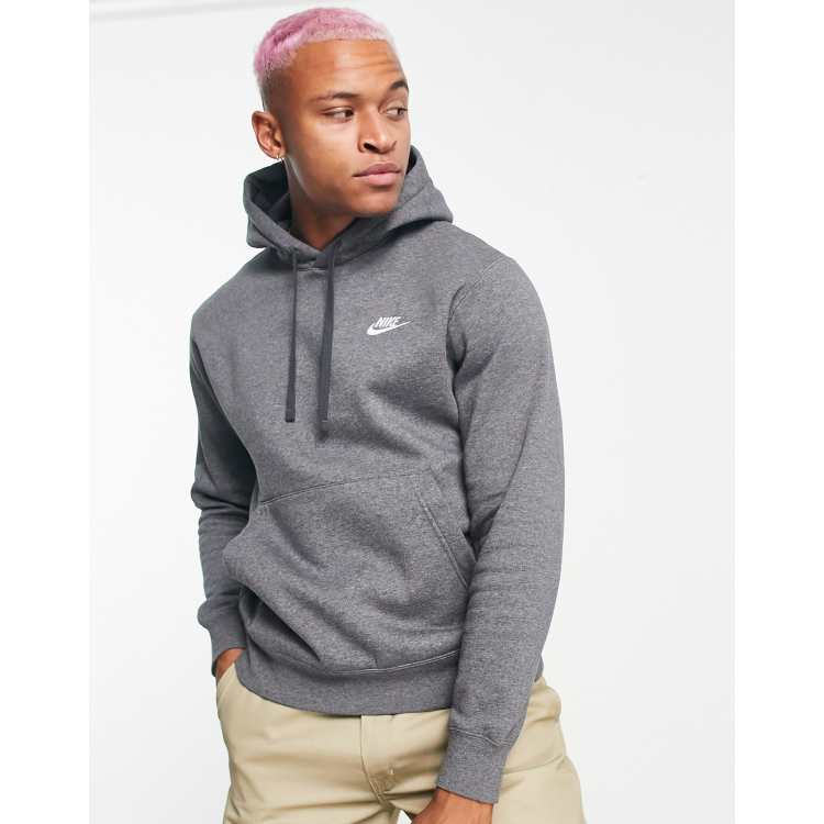 Gray nike best sale pullover hoodie