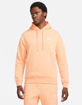 Nike Club Fleece hoodie in dusty orange