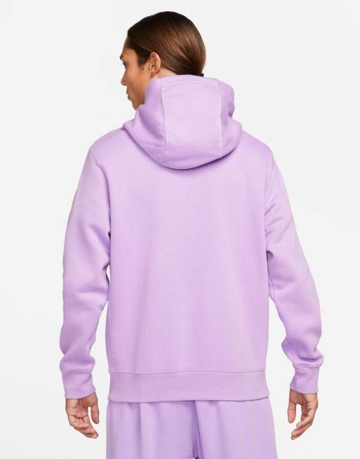 Nike men's sportswear 2024 club fleece hoodie lavender