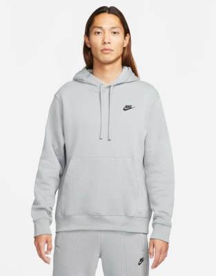 Nike Club fleece hoodie in particle grey | ASOS