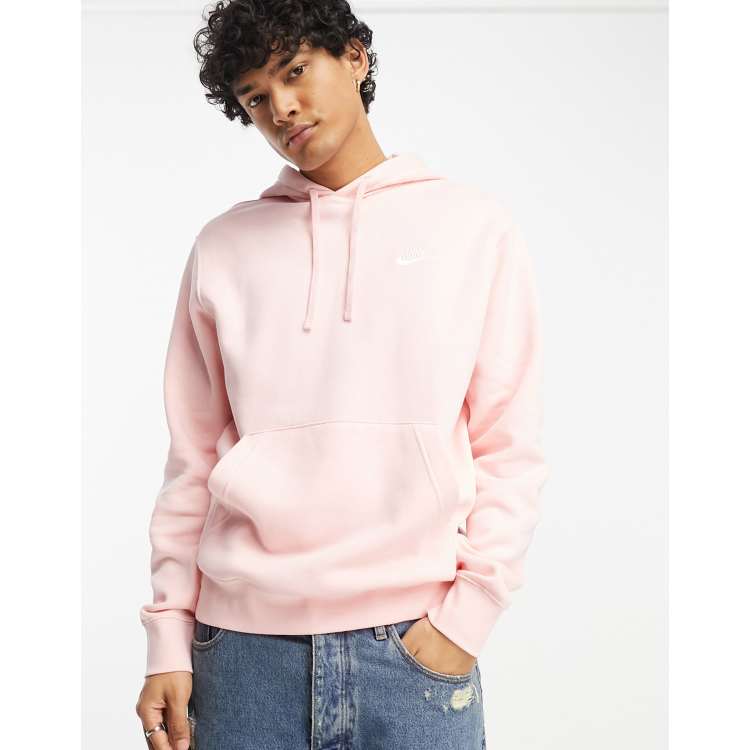 Light pink shop nike hoodie