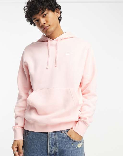 Nike club shop fleece hoodie pink