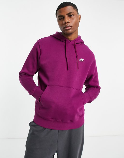 Nike club fleece online hoodie lavender