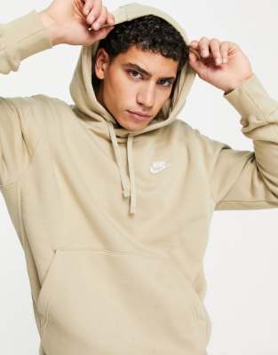 Nike Club Fleece hoodie in stone ASOS