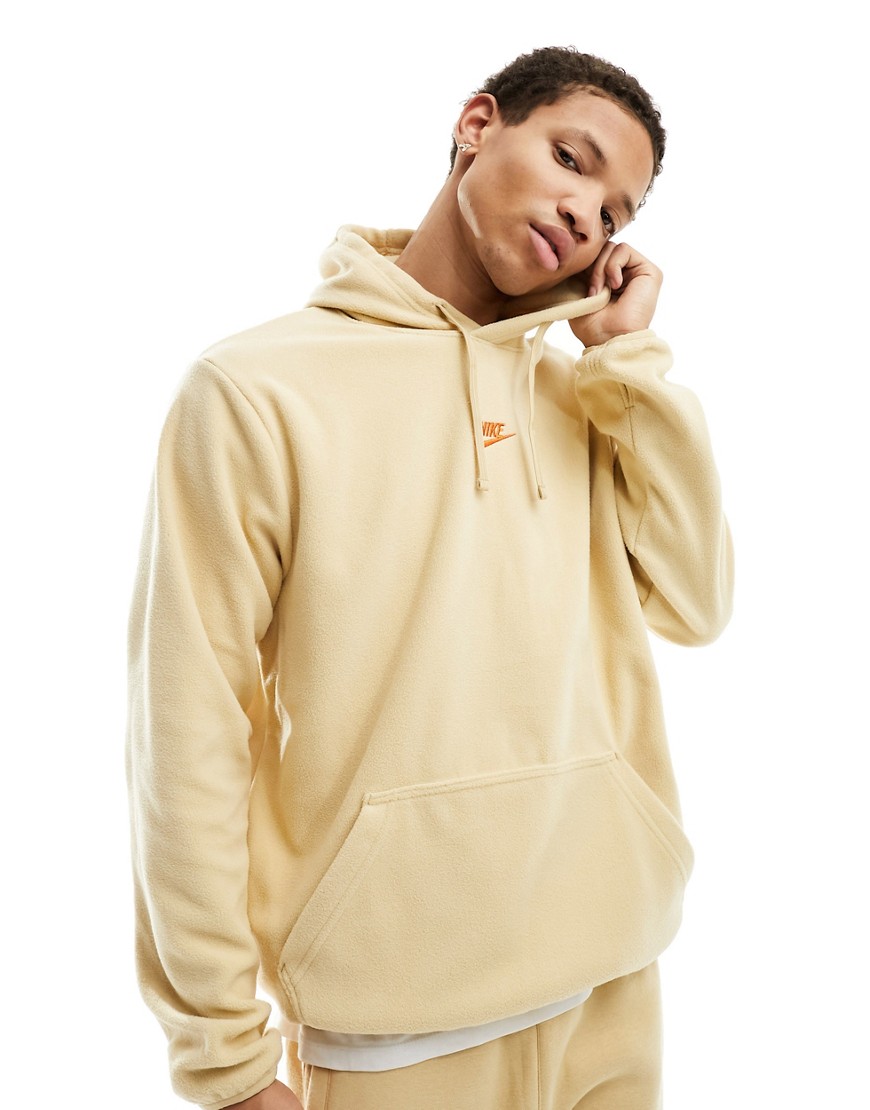 Nike Club fleece hoodie in tan-Brown