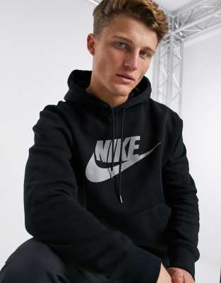 Nike Club fleece hoodie with reflective 