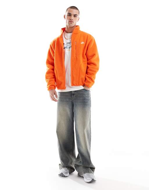 Nike Club winterized fleece in orange