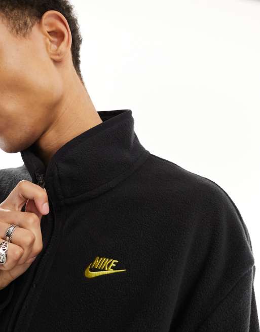 Nike – Club – Fleece-Jacke in Schwarz mit durchgehendem Reißverschluss , 2 von 4