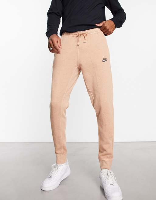 Nike oversized fleece jogger in earth brown, ASOS