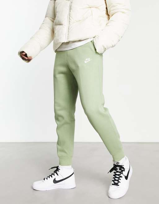 Nike club joggers ash green hot sale