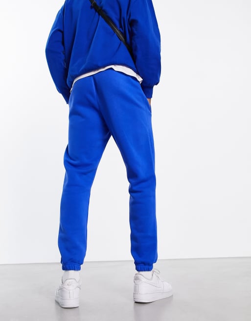 Nike Club fleece joggers in royal blue ASOS