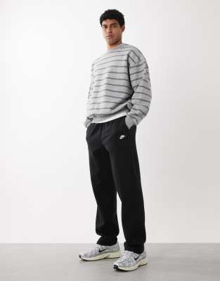 Nike - Club Fleece - Pantalon de jogging droit avec logo - Noir