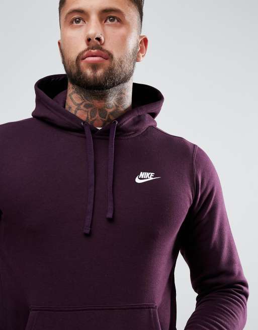 Dark purple store nike hoodie