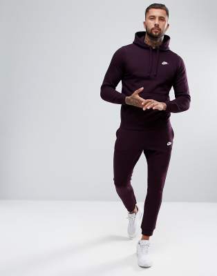 purple nike jogging suit