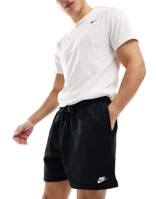 Nike Club fleece shorts in black