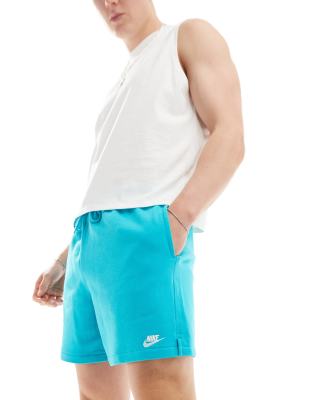 Nike Nike Club fleece shorts in light blue-Green