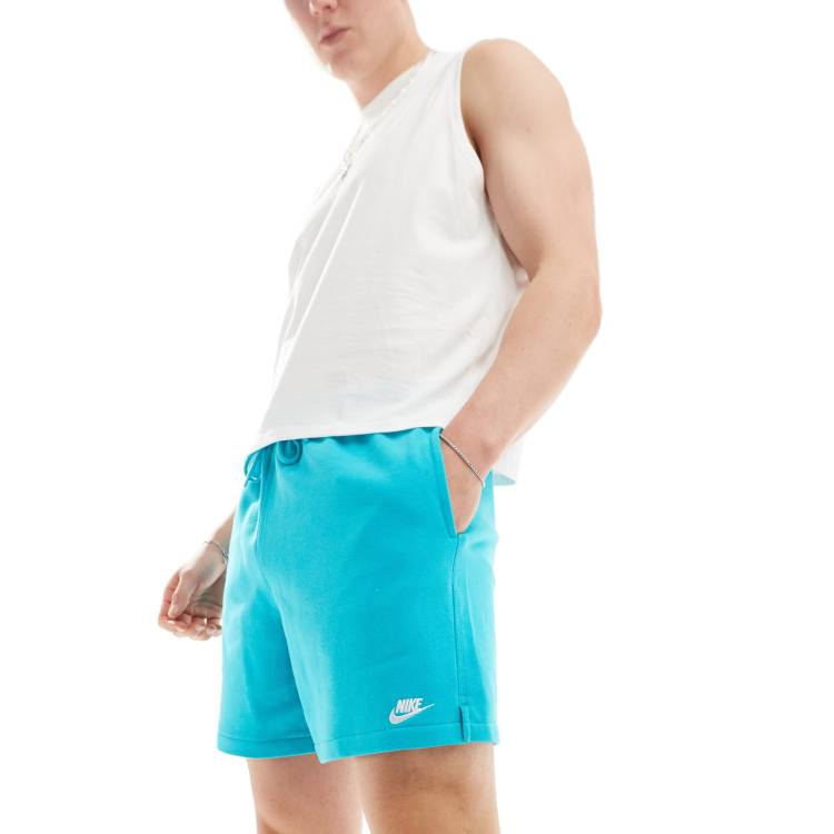 Nike Club fleece shorts in light blue ASOS