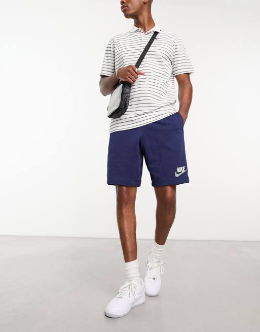 Navy blue best sale fleece shorts