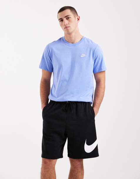 Nike Club fleece shorts with large logo in black - view 1