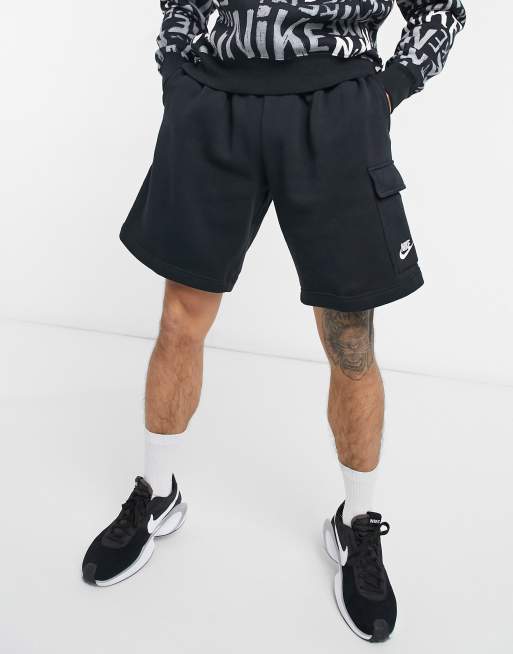 Nike - Club Fleece - Sorte cargoshorts