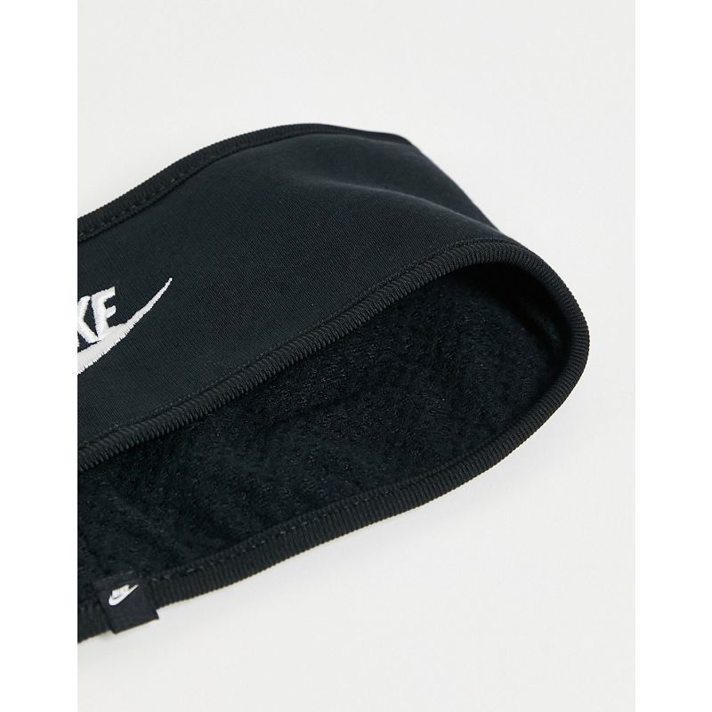 Nike – Club – Fleece-Stirnband in Schwarz