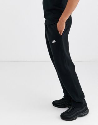 Nike Club fleece straight fit joggers in black - ASOS Price Checker