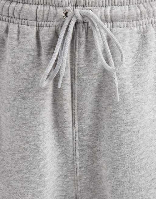 Nike Club fleece straight leg logo joggers in grey, 8 of 9