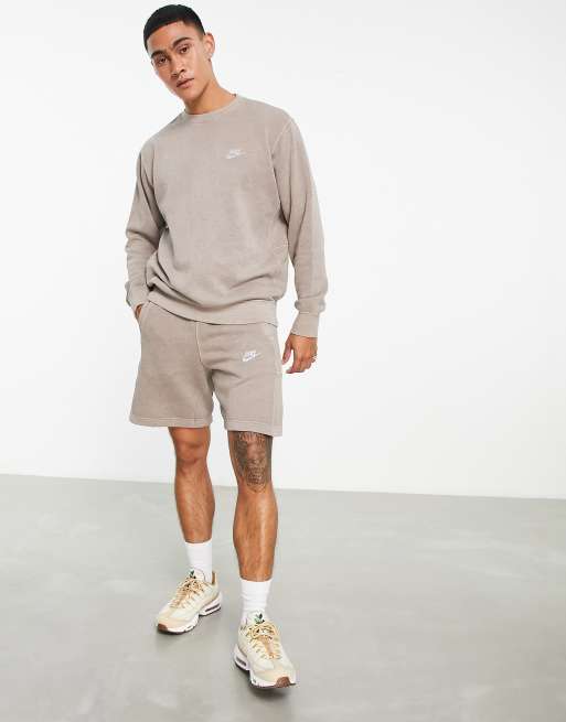 Olive grey nike crewneck sale