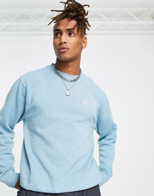 Nike Club Fleece+ sweatshirt in blue - ASOS Price Checker