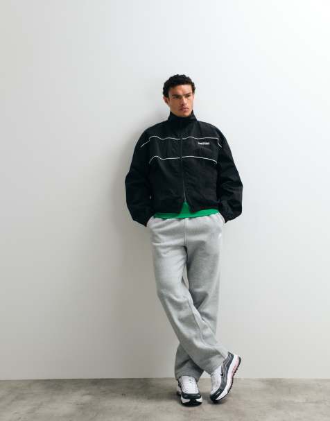 Nike – Club Fleece – Szare joggersy z prostymi nogawkami i logo - view 1